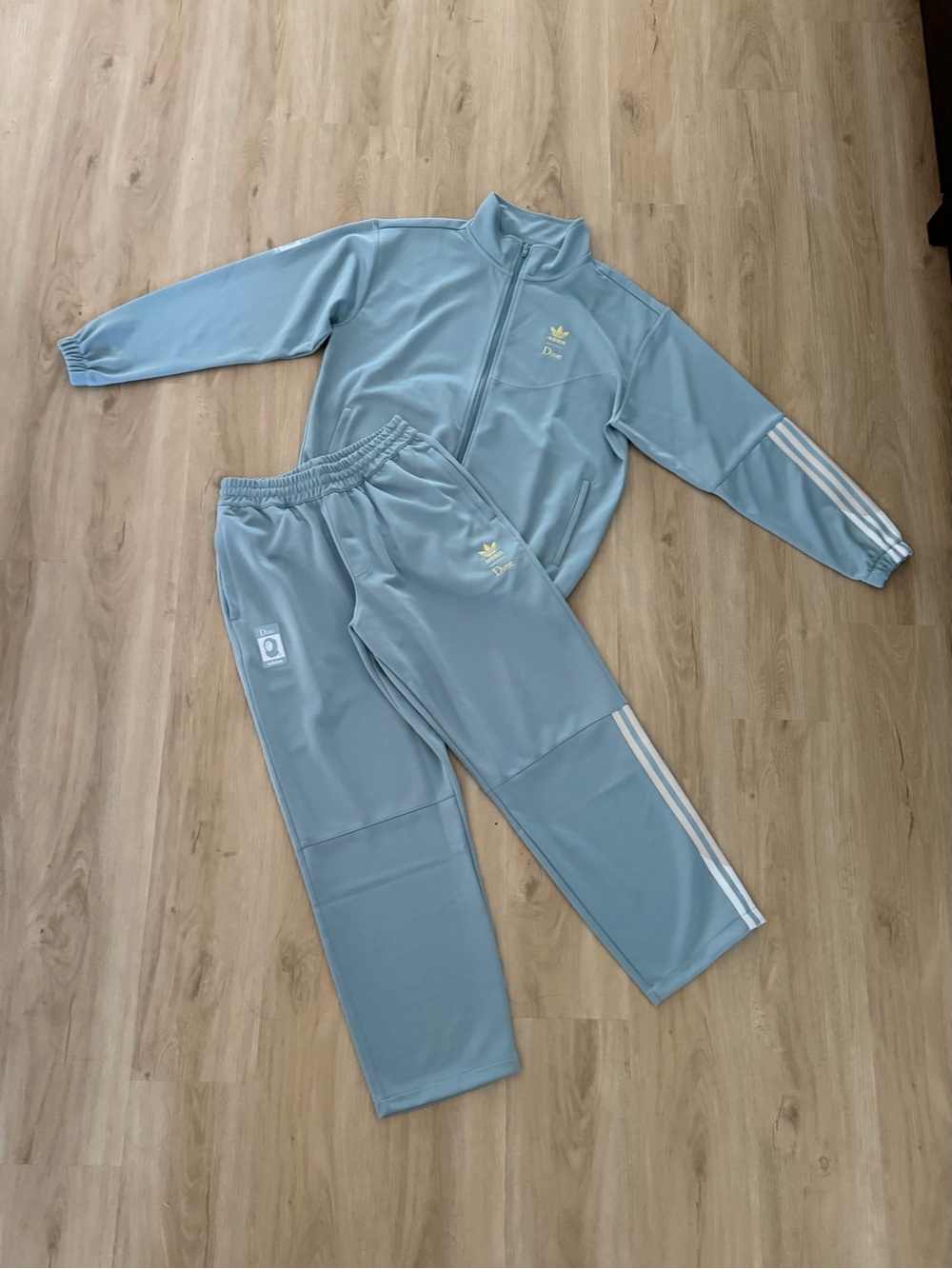 Adidas x Dime SS23 Superfire Blue Tracksuit, Size Small
